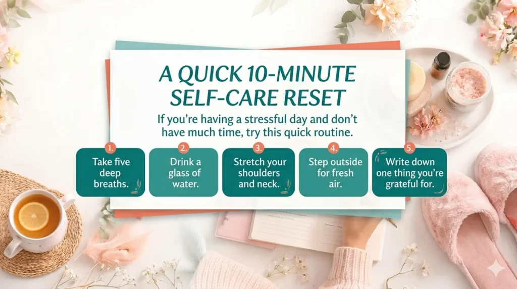 7 self care rituals for stressful days simple daily routine for stress relief and mental wellness