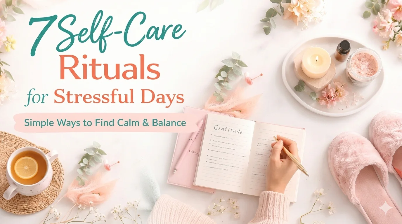 7 self care rituals for stressful days simple daily routine for stress relief and mental wellness