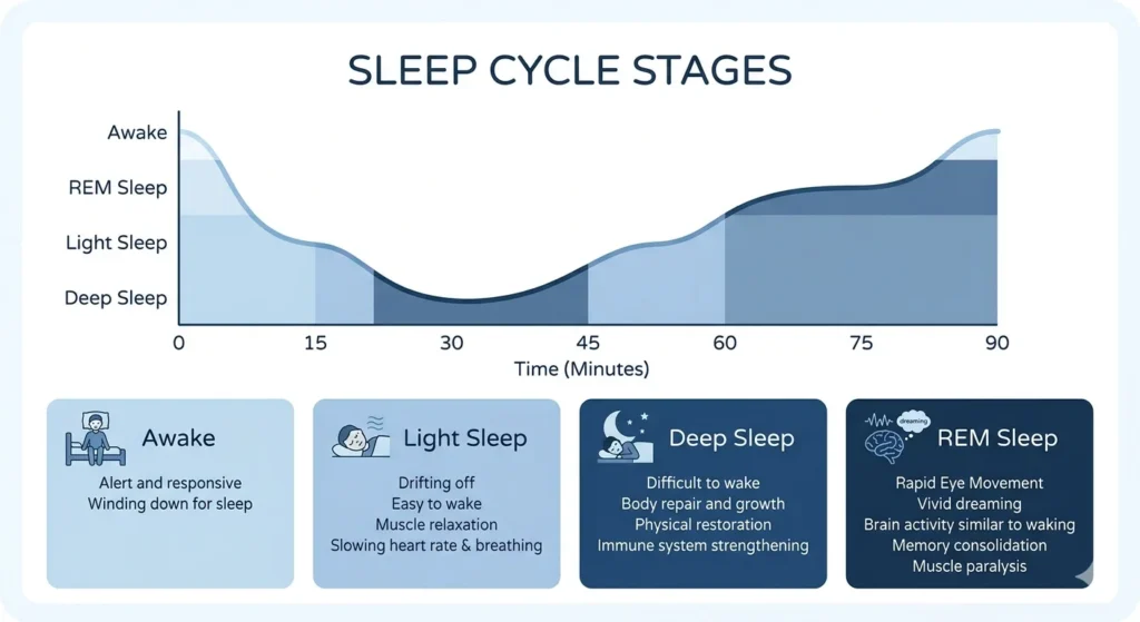 sleep cycle stages chart