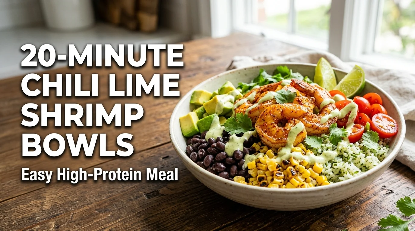 20-Minute Chili Lime Shrimp Bowls: Easy High-Protein Meal