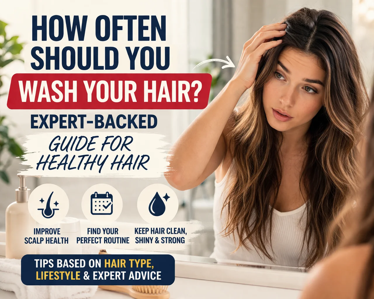 hair washing frequency chart for different hair types